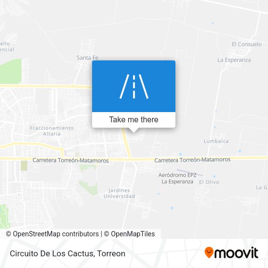 Mapa de Circuito De Los Cactus