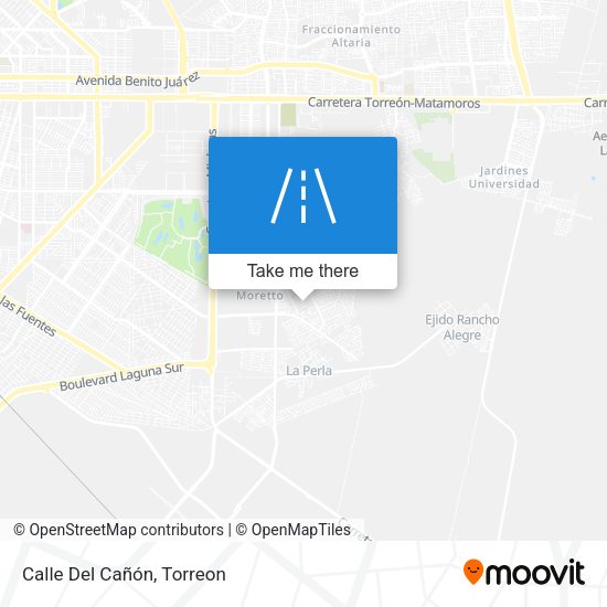 Calle Del Cañón map