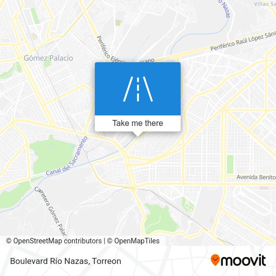 Mapa de Boulevard Río Nazas
