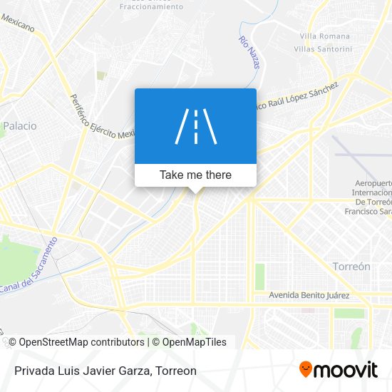 Mapa de Privada Luis Javier Garza