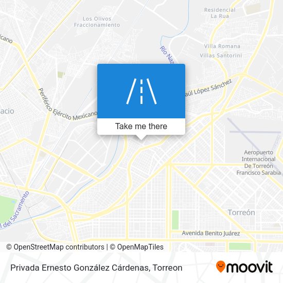 Privada Ernesto González Cárdenas map