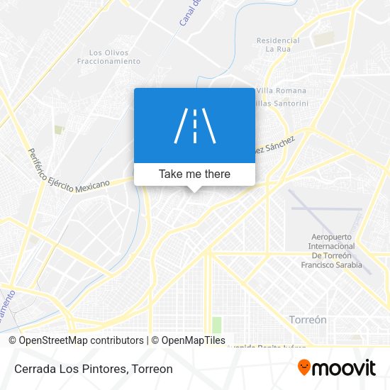 Mapa de Cerrada Los Pintores