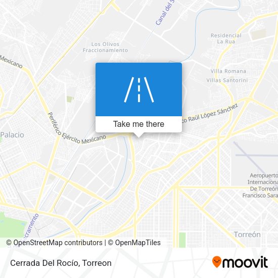 Mapa de Cerrada Del Rocío