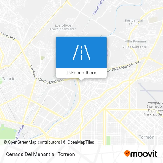 Cerrada Del Manantial map