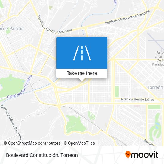 Boulevard Constitución map