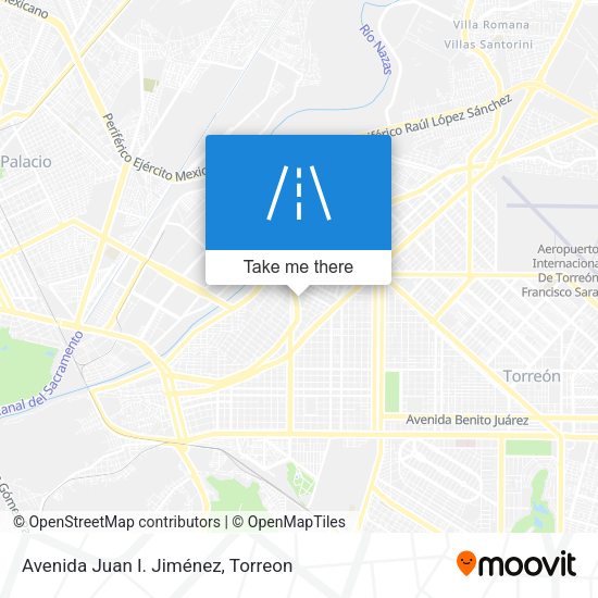 Avenida Juan I. Jiménez map