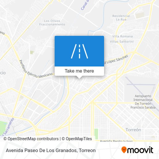 Mapa de Avenida Paseo De Los Granados