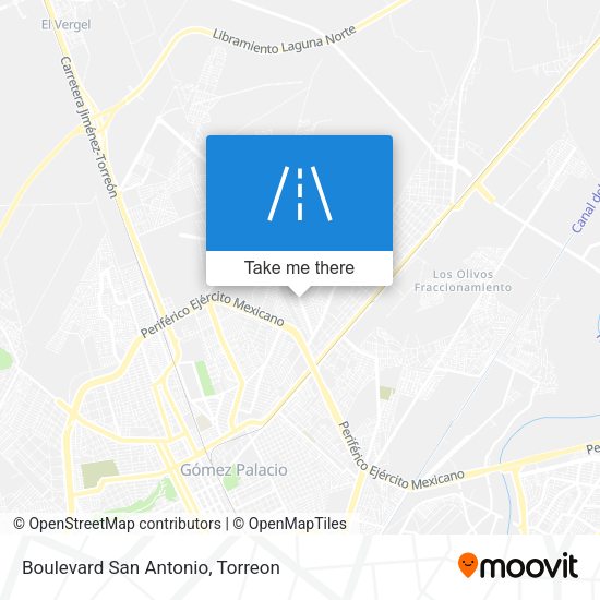 Mapa de Boulevard San Antonio