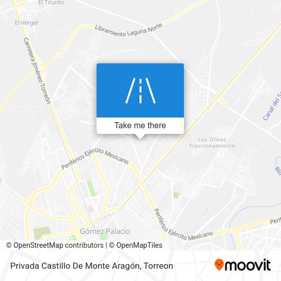 Privada Castillo De Monte Aragón map