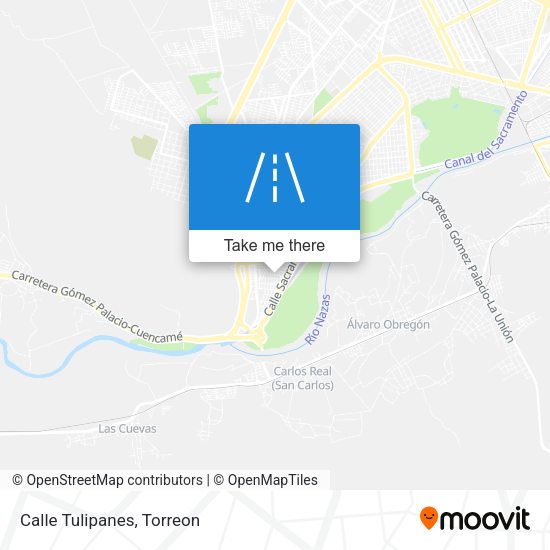 Mapa de Calle Tulipanes
