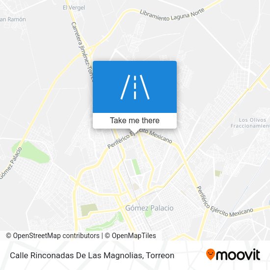 Calle Rinconadas De Las Magnolias map
