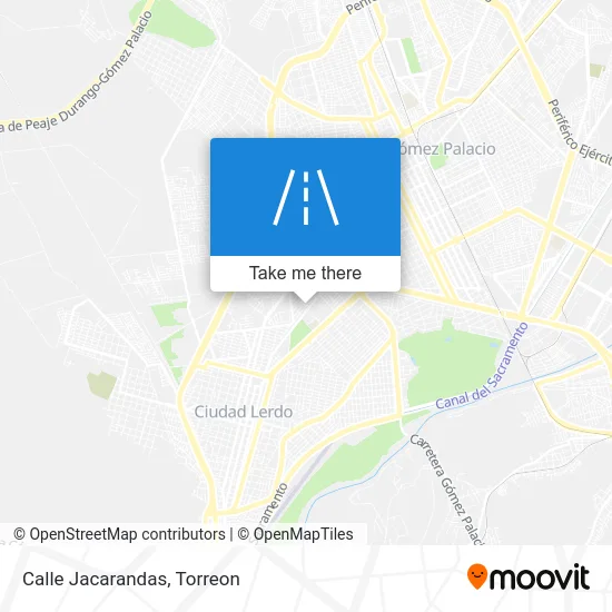 Calle Jacarandas map