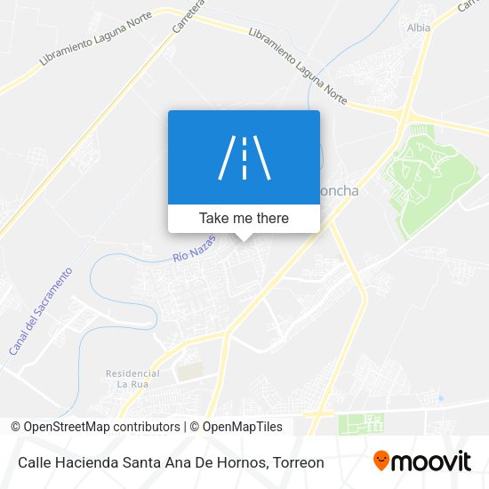 Mapa de Calle Hacienda Santa Ana De Hornos
