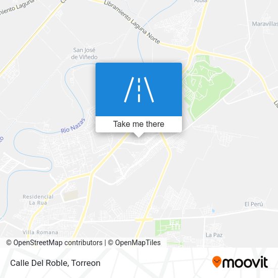 Mapa de Calle Del Roble