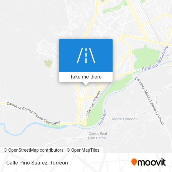 Mapa de Calle Pino Suárez
