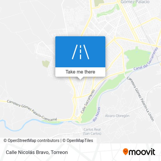 Calle Nicolás Bravo map