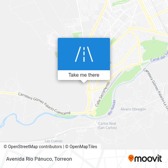 Mapa de Avenida Río Pánuco