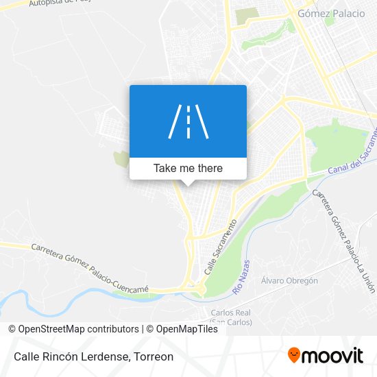Mapa de Calle Rincón Lerdense
