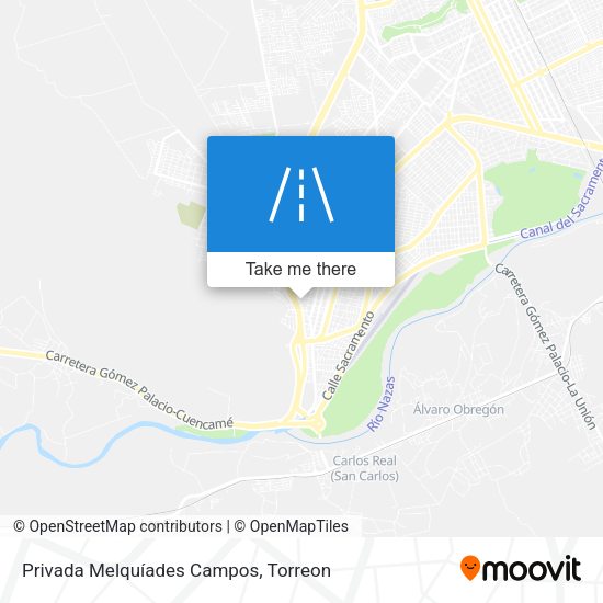 Privada Melquíades Campos map