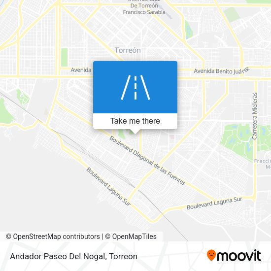 Mapa de Andador Paseo Del Nogal