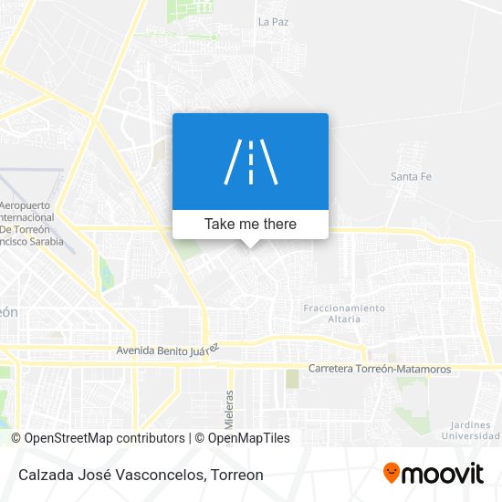 Mapa de Calzada José Vasconcelos
