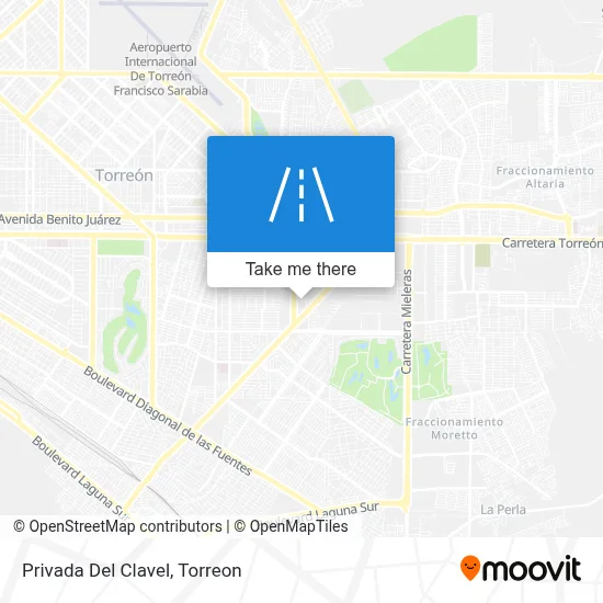 Privada Del Clavel map