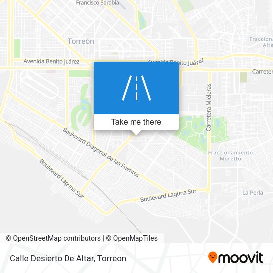 Calle Desierto De Altar map