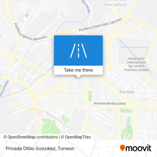 Privada Otilio González map