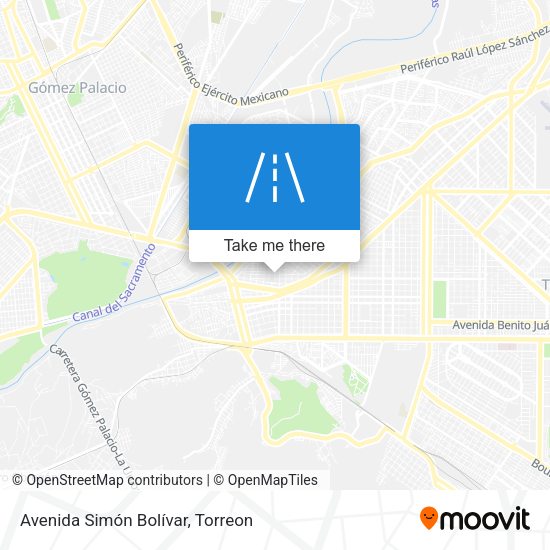 Avenida Simón Bolívar map