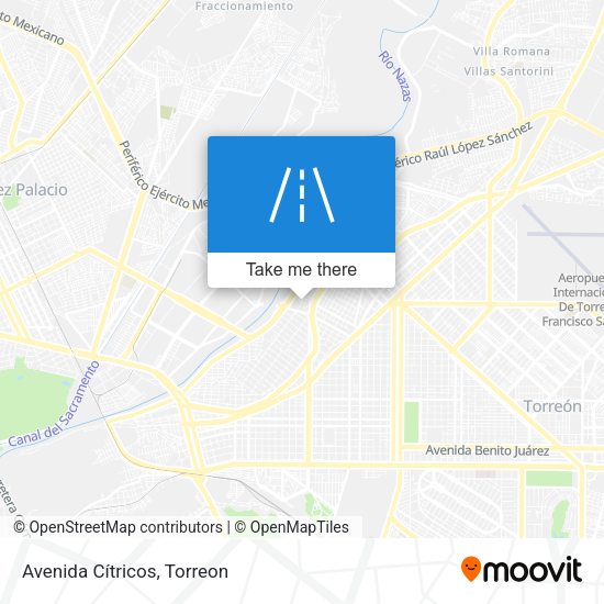 Mapa de Avenida Cítricos