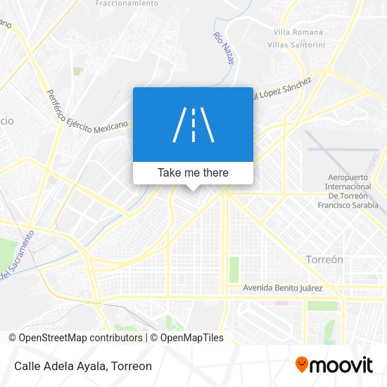 Mapa de Calle Adela Ayala