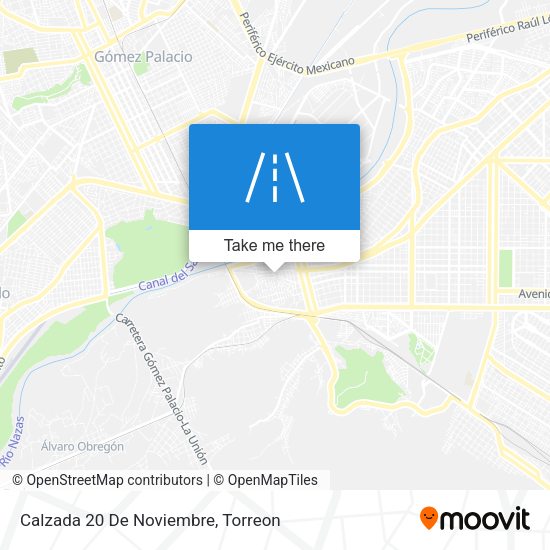 Calzada 20 De Noviembre map