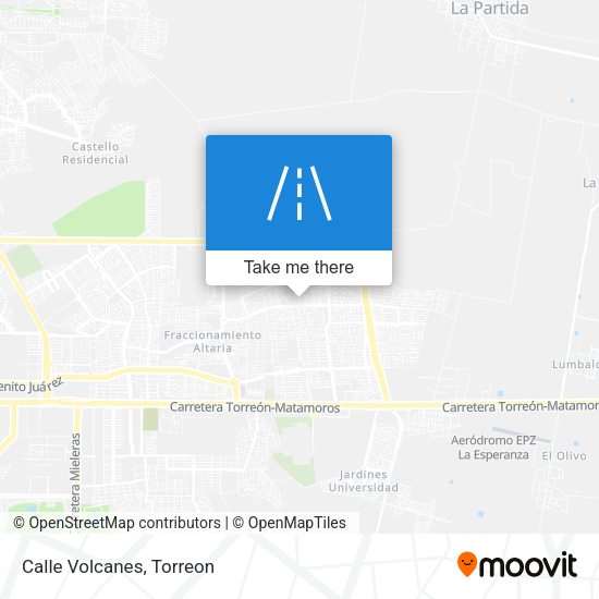 Mapa de Calle Volcanes