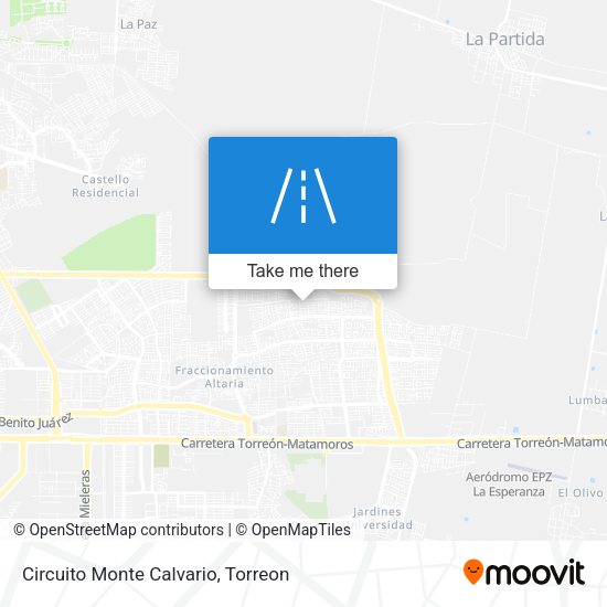 Circuito Monte Calvario map
