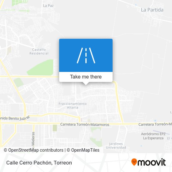 Calle Cerro Pachón map