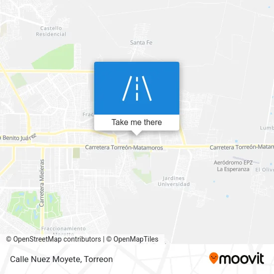 Mapa de Calle Nuez Moyete