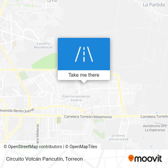 Mapa de Circuito Volcán Paricutín
