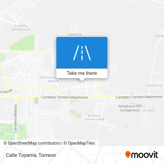 Mapa de Calle Toyama
