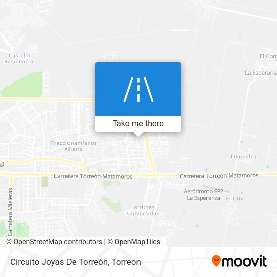 Mapa de Circuito Joyas De Torreón