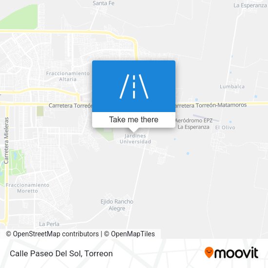 Mapa de Calle Paseo Del Sol