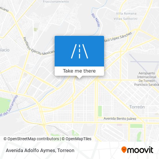Avenida Adolfo Aymes map