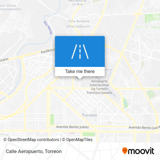 Mapa de Calle Aeropuerto