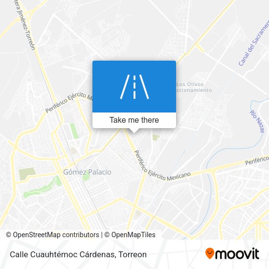 Calle Cuauhtémoc Cárdenas map