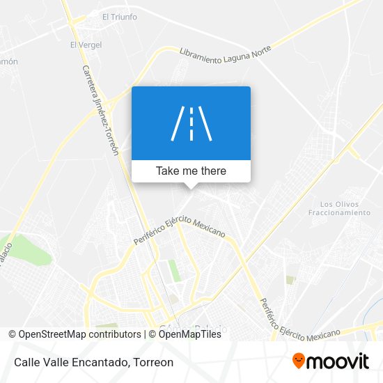 Calle Valle Encantado map