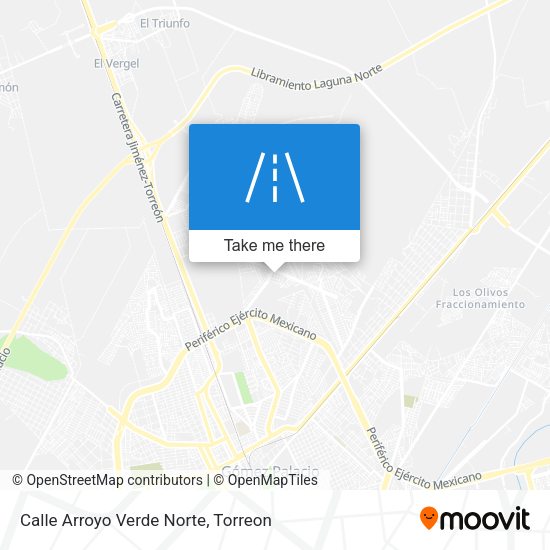 Mapa de Calle Arroyo Verde Norte