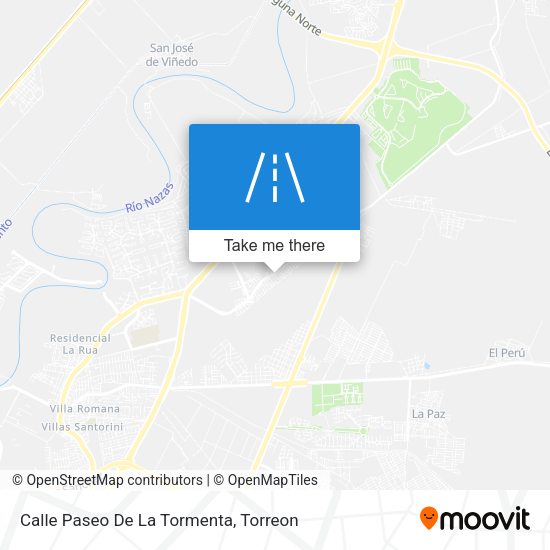 Mapa de Calle Paseo De La Tormenta
