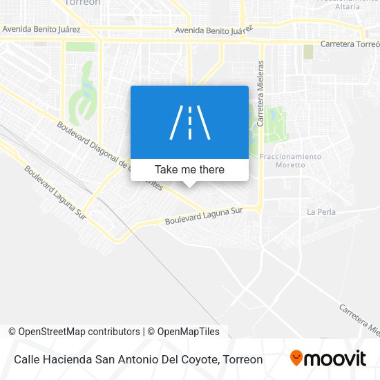 Calle Hacienda San Antonio Del Coyote map