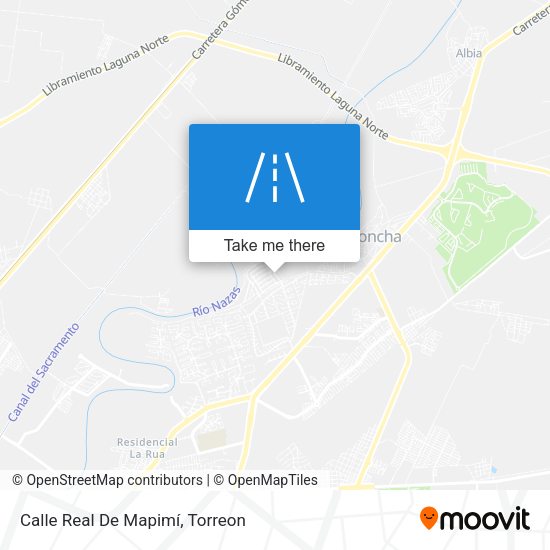 Calle Real De Mapimí map