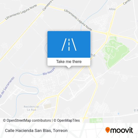 Calle Hacienda San Blas map