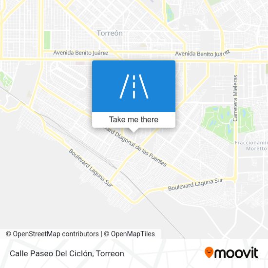 Mapa de Calle Paseo Del Ciclón